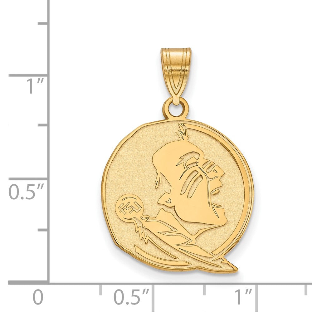 10K Gold Florida State University Large Pendant