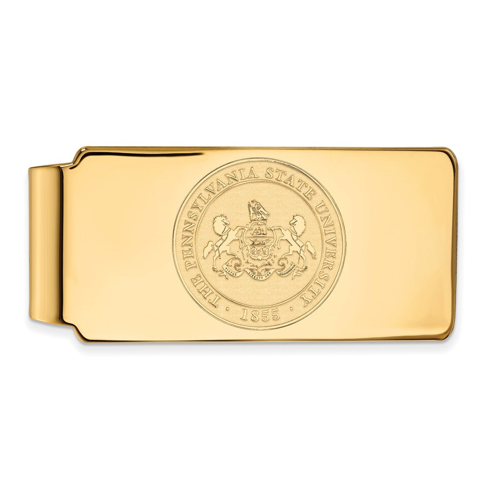 Sterling Silver Gold-plated Penn State University Crest Money Clip