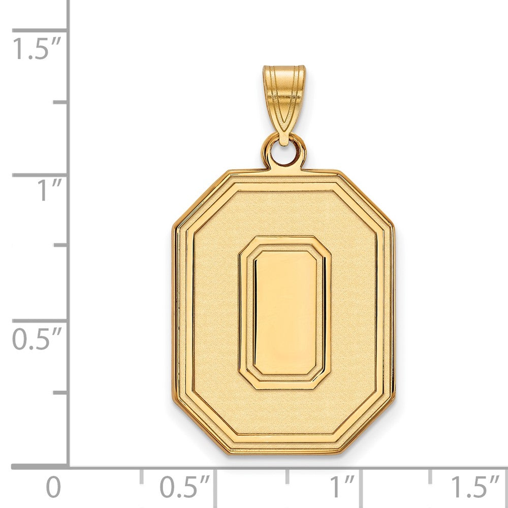 10K Gold Ohio State University XL Pendant