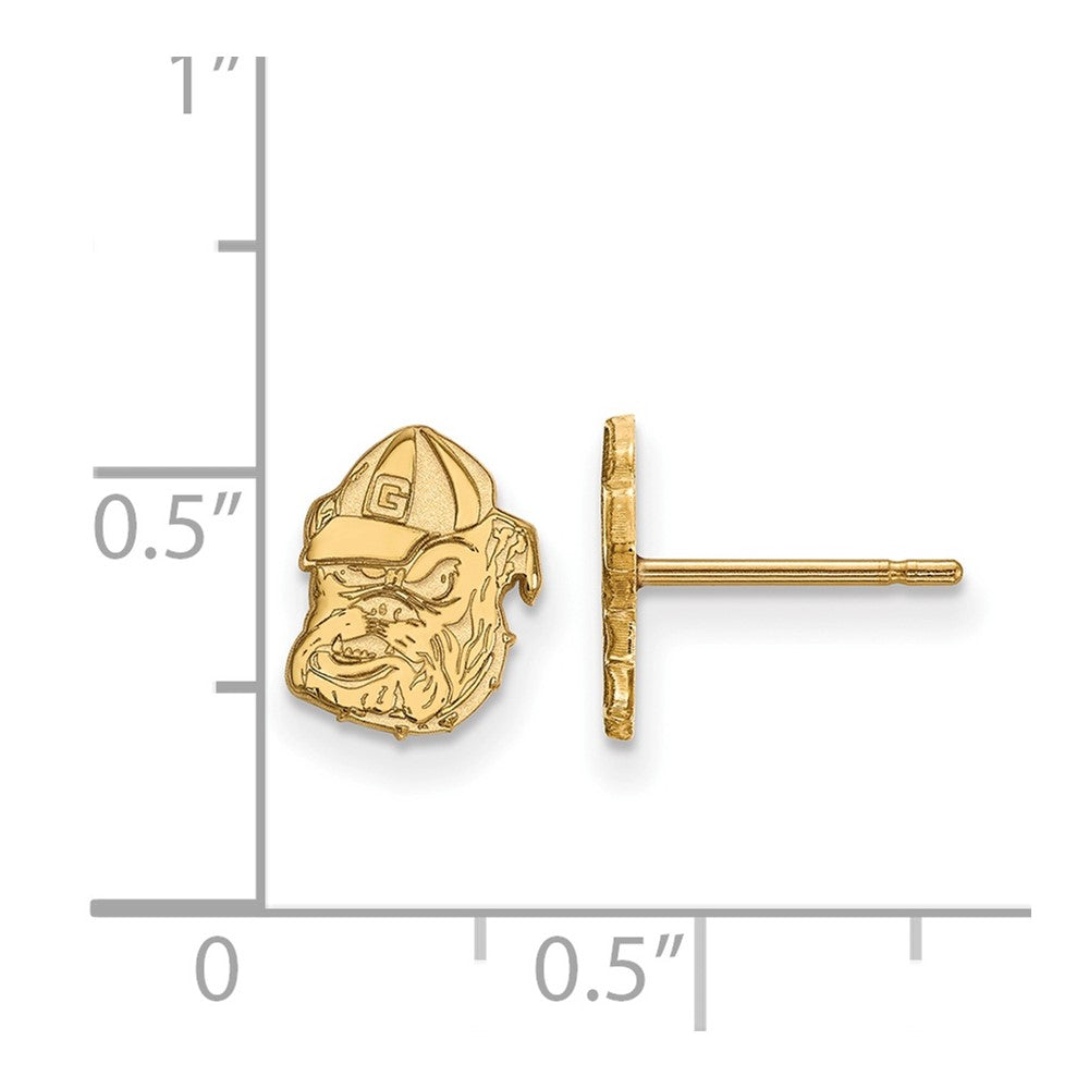 10K Gold University of Georgia XS Post Earrings