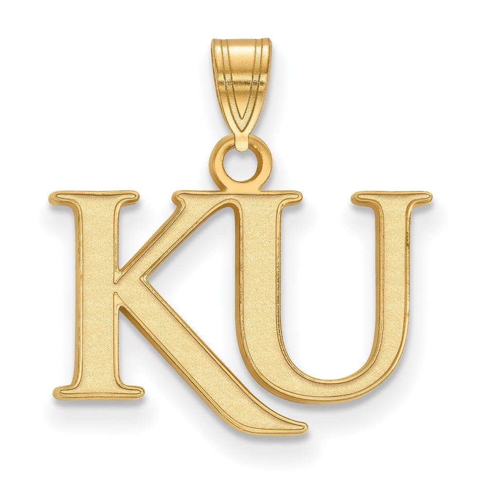 14K Gold University of Kansas K-U Small Pendant