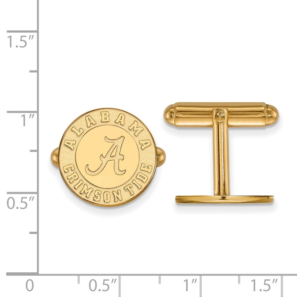 Sterling Silver Gold-plated University of Alabama Cuff Links