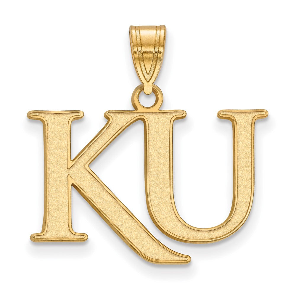 10K Gold University of Kansas K-U Medium Pendant