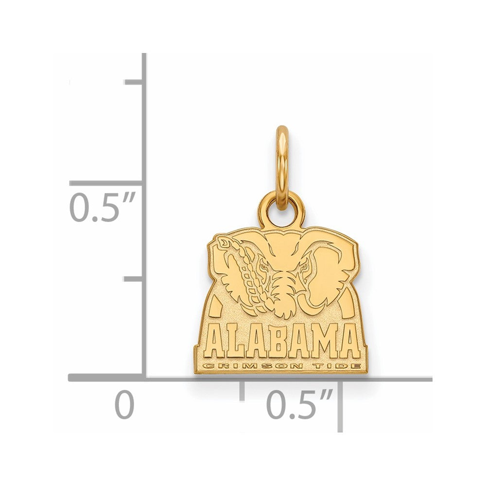 14K Gold University of Alabama Elephant XS Pendant