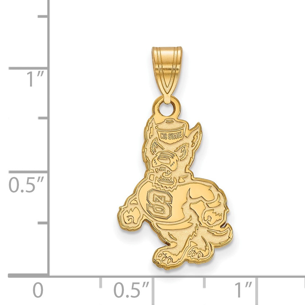 10K Gold North Carolina State University Large Pendant