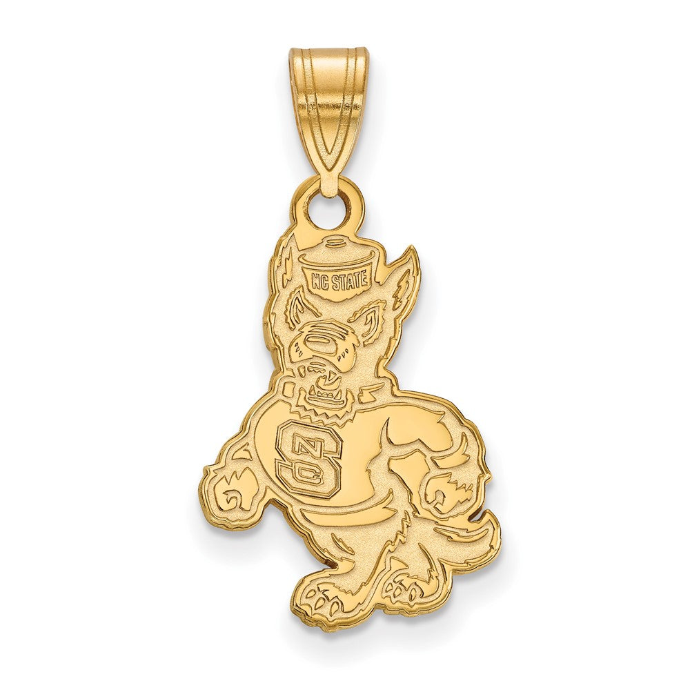 10K Gold North Carolina State University Large Pendant