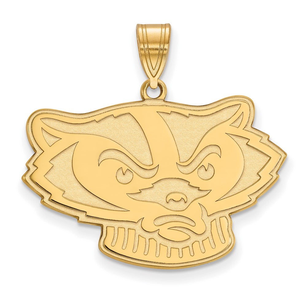14K Gold University of Wisconsin Large Pendant