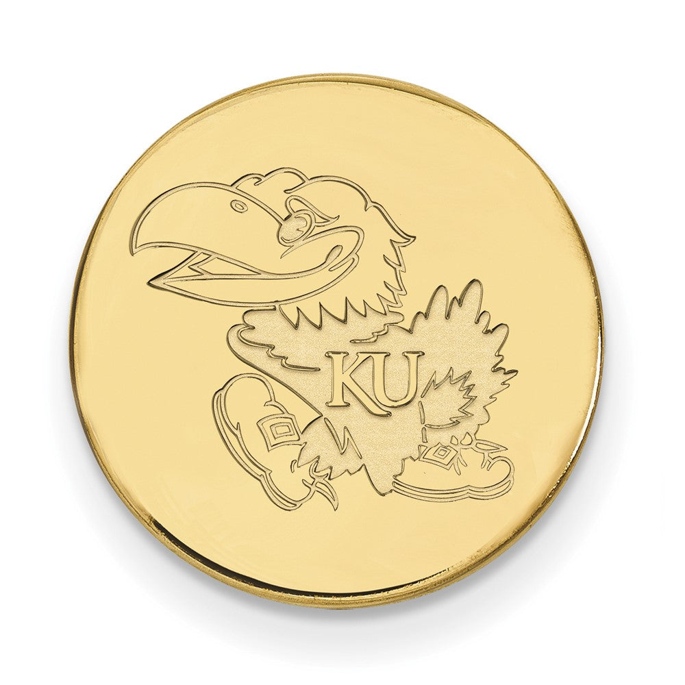 Sterling Silver Gold-plated University of Kansas Lapel Pin