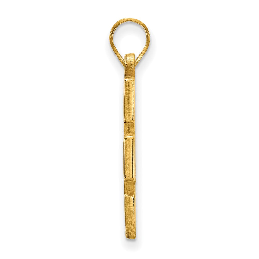 Sterling Silver Gold-plated U. of Michigan Large Enamel Pendant