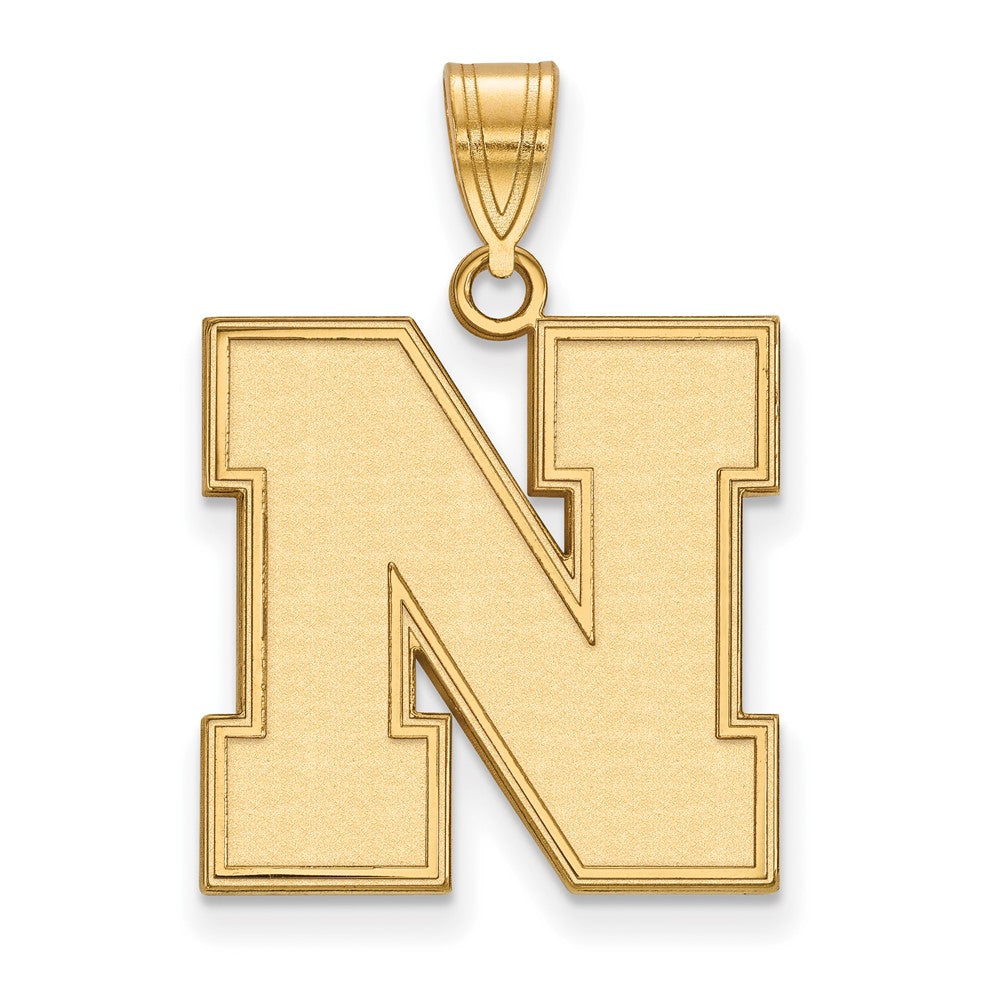 14K Gold University of Nebraska Large Pendant