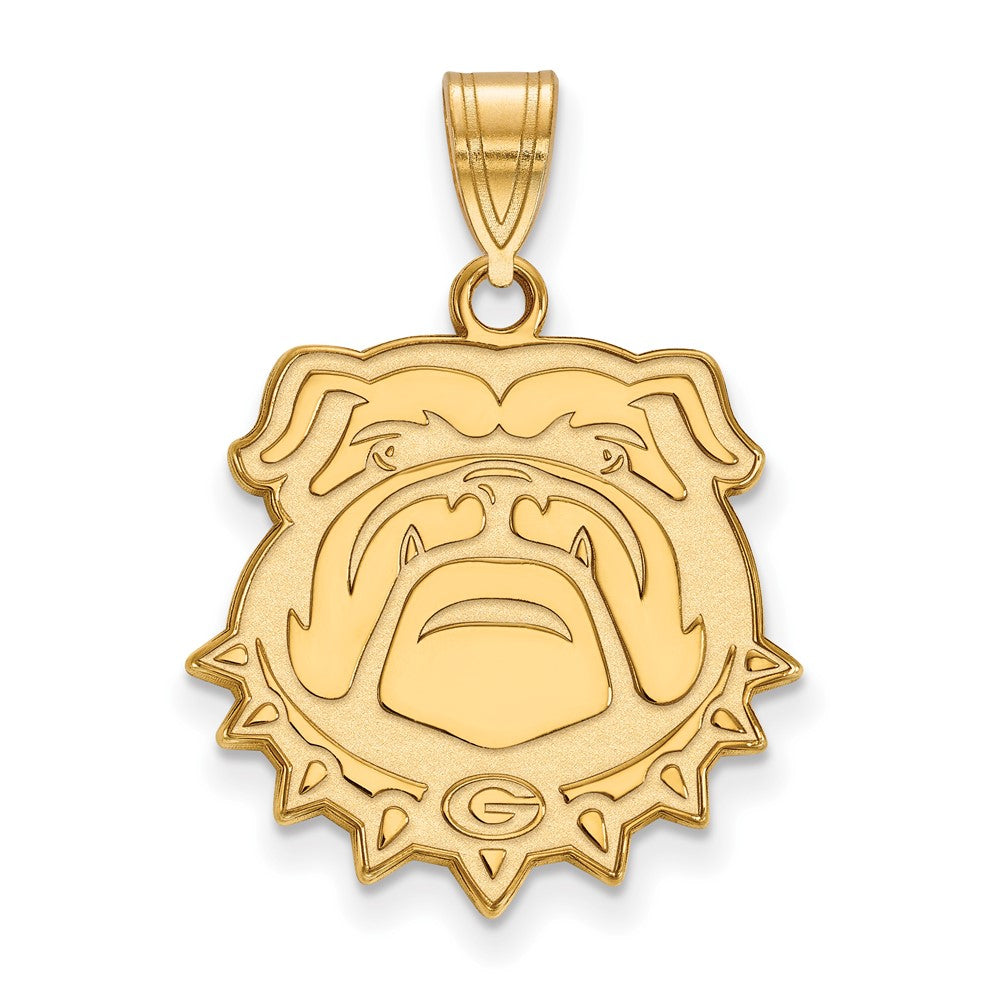 Sterling Silver Gold-plated University of Georgia Large Pendant