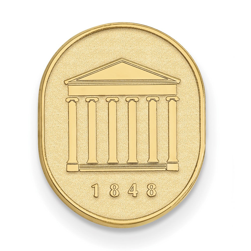 14K Gold University of Mississippi Crest Lapel Pin