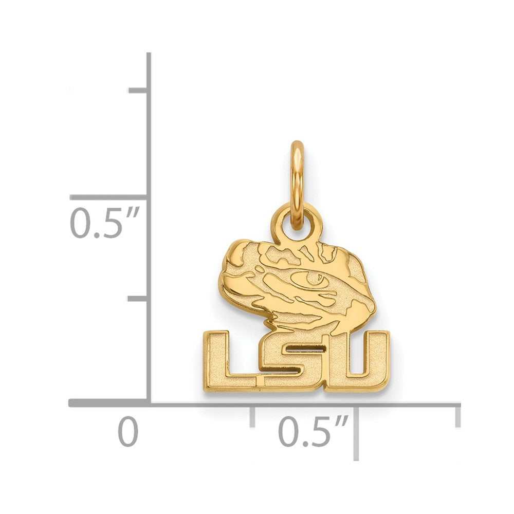 Sterling Silver Gold-plated Louisiana State University XS Pendant