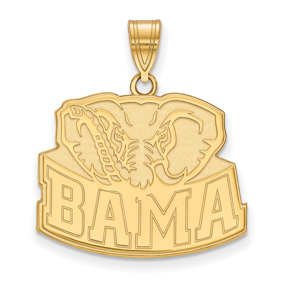 Sterling Silver Gold-plated University of Alabama Large Pendant