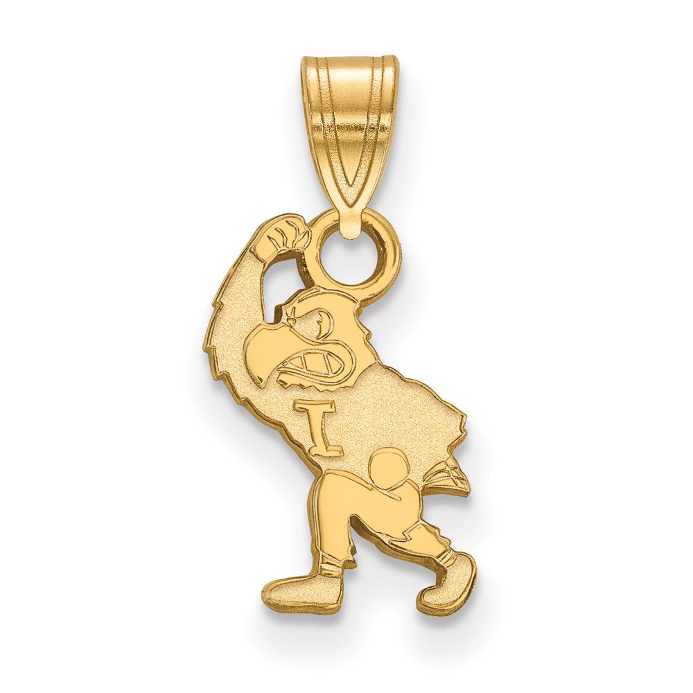 14K Gold University of Iowa Small Pendant