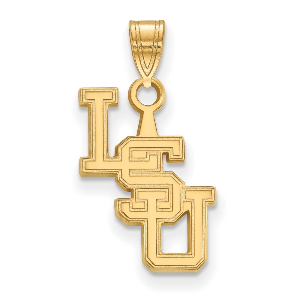 Sterling Silver Gold-plated Louisiana State U. Small Pendant