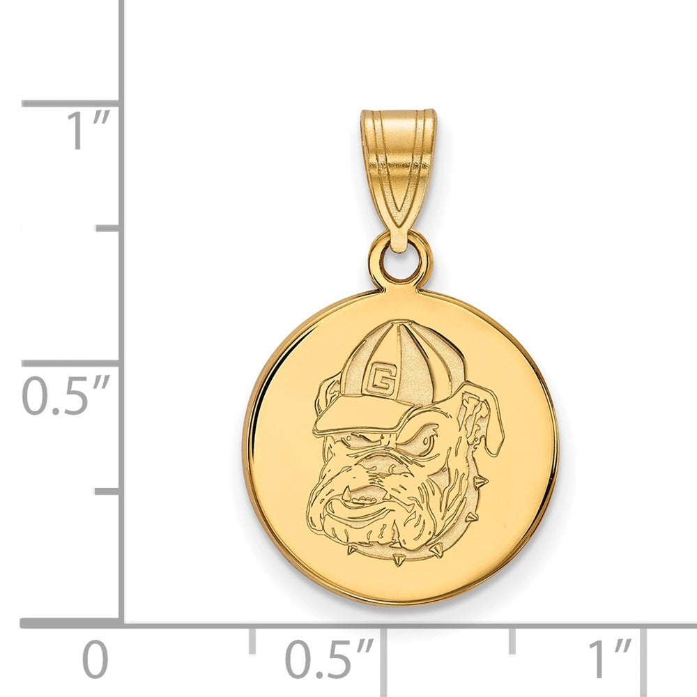 10K Gold University of Georgia Medium Pendant