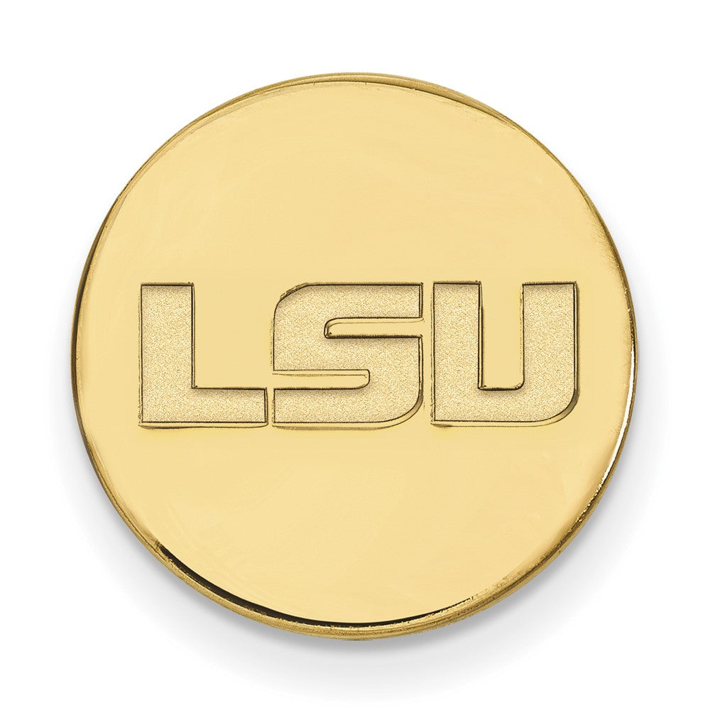 Sterling Silver Gold-plated Louisiana State University Lapel Pin
