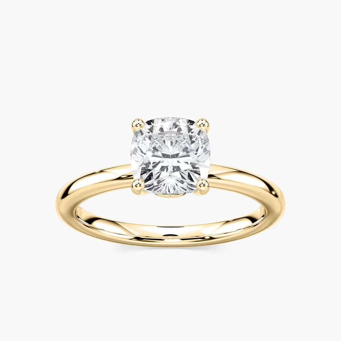 *Cushion Traditional Solitaire