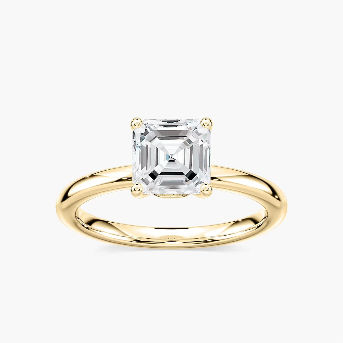 *Asscher Traditional Solitaire