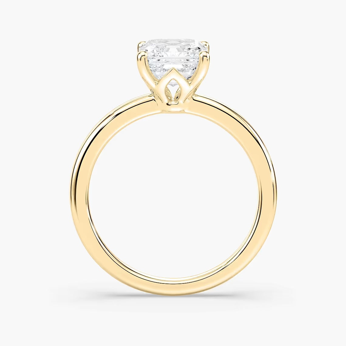 *Asscher Traditional Solitaire