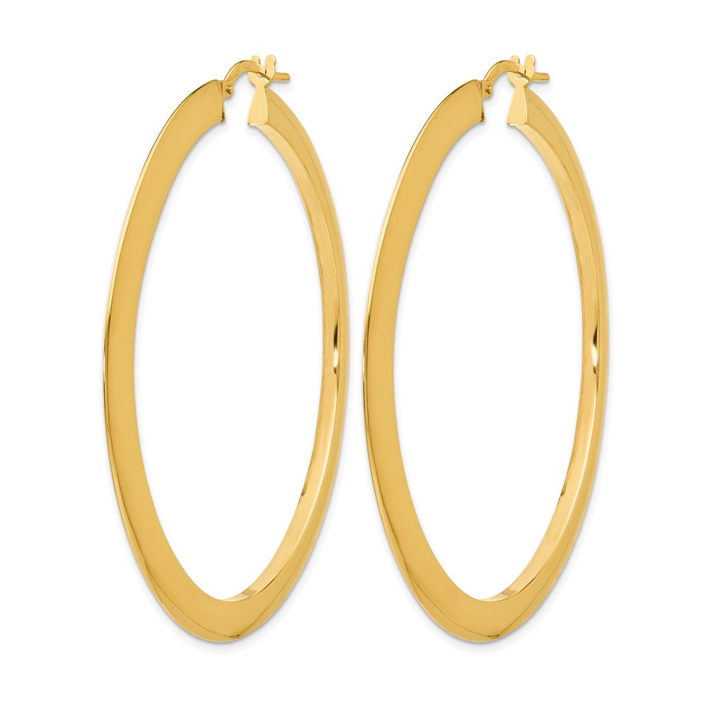 14K Polished Hoop Earrings