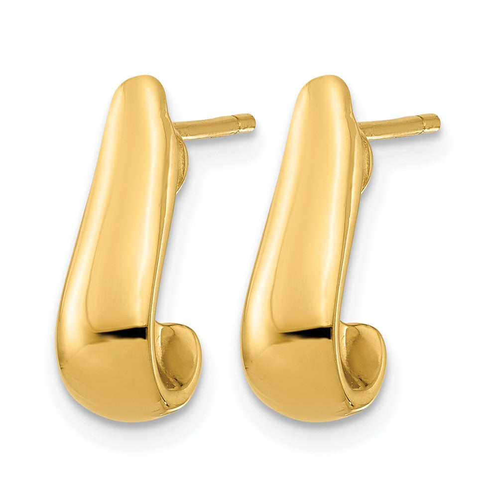 14K Polished Post Earrings