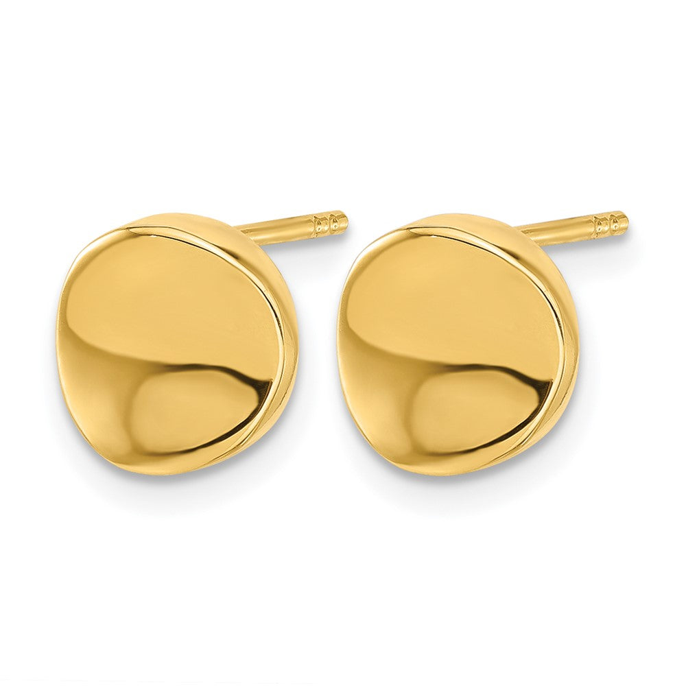 14K Polished Post Earrings