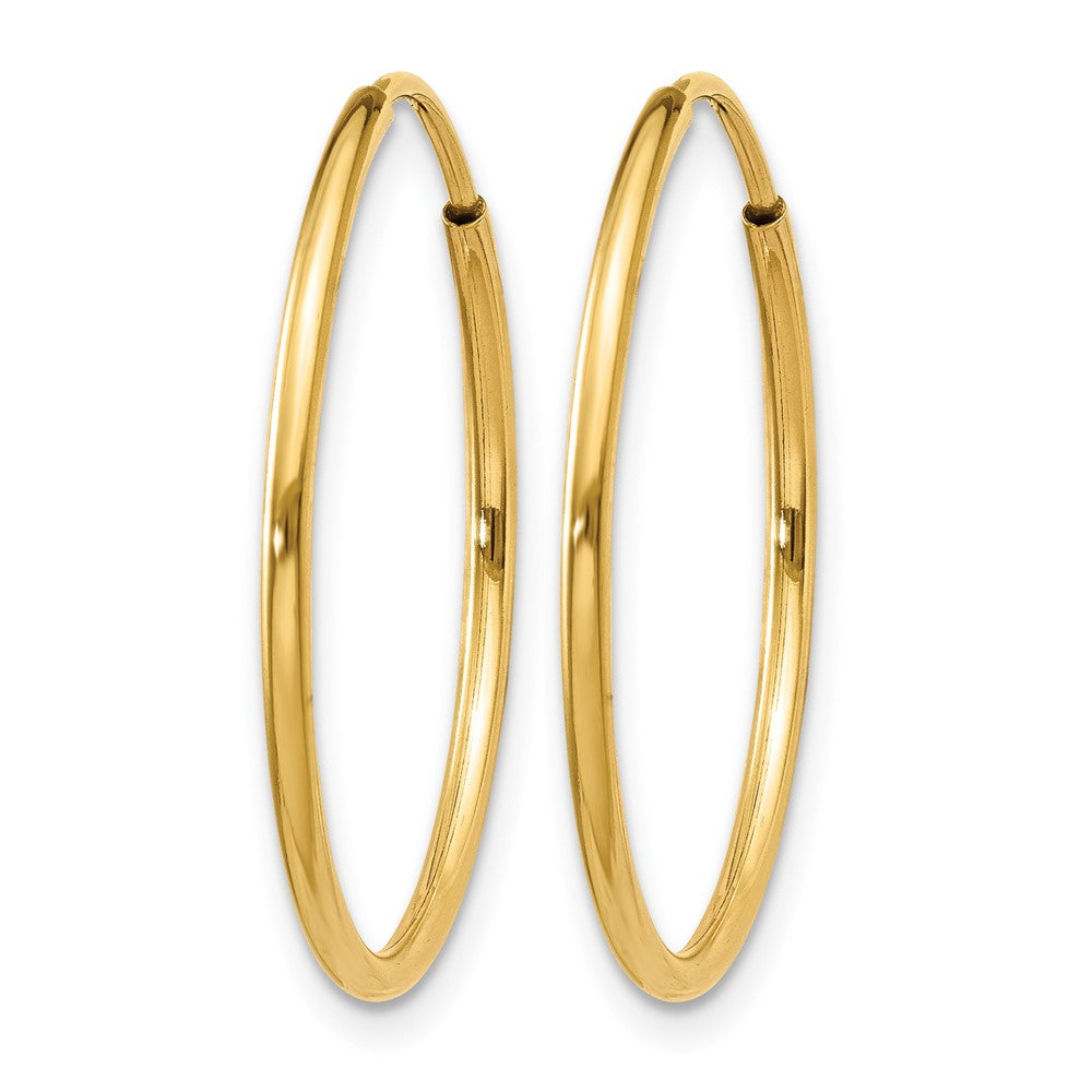 14K 1.20mm Endless Hoop Earring