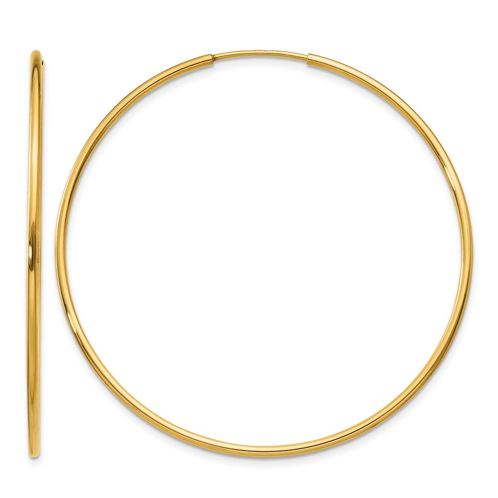 14K 1.20mm Endless Hoop Earring