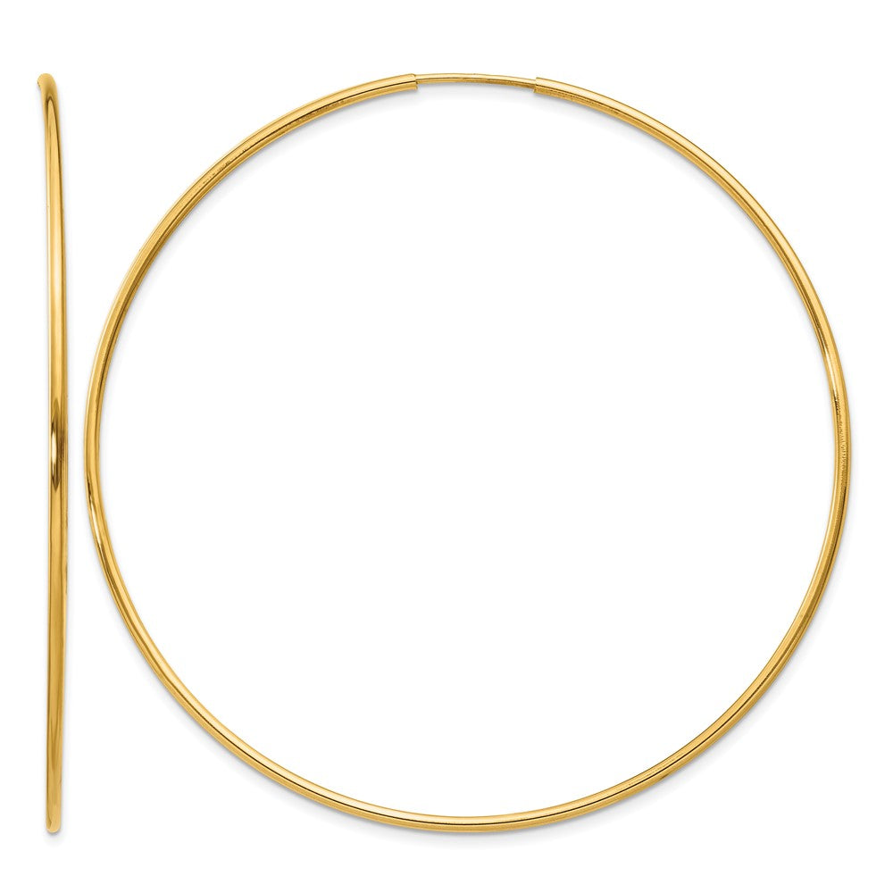 14K 1.20mm Endless Hoop Earring