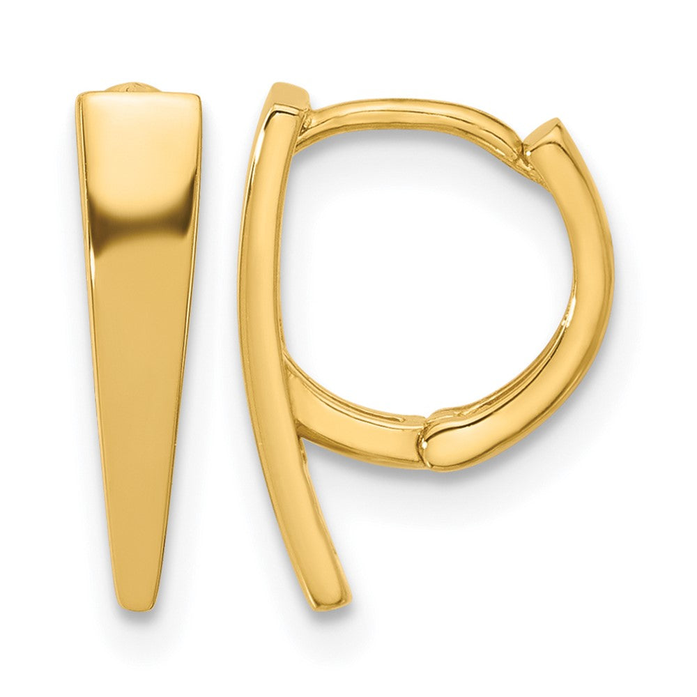 14K Polished Hinged Hoop Earrings