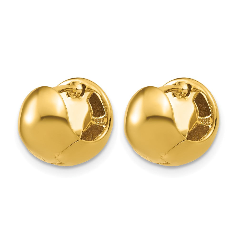 14K Polished Hinged Hoop Earrings