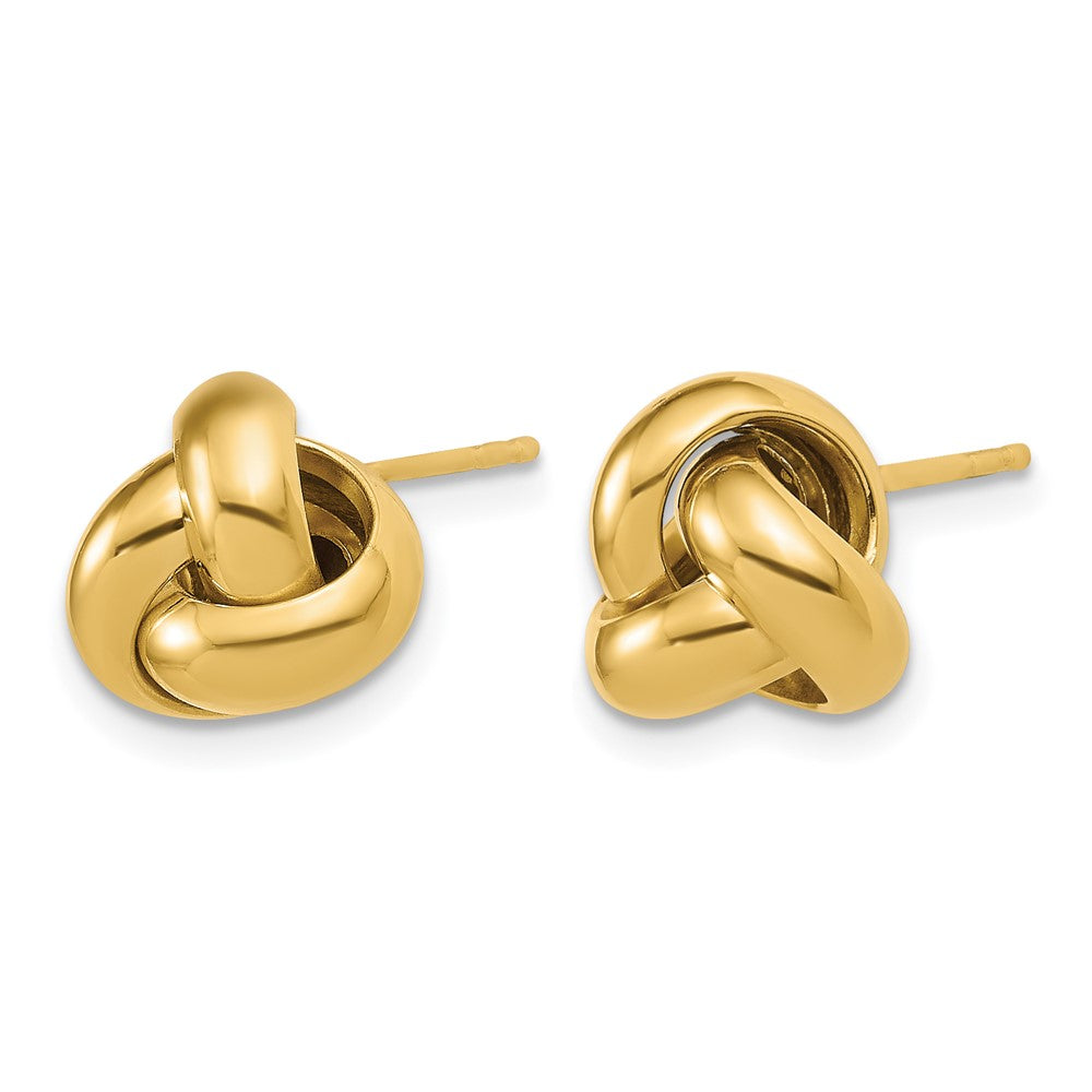 14K Polished Love Knot Post Earrings