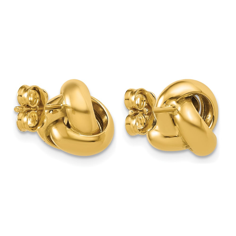 14K Polished Love Knot Post Earrings