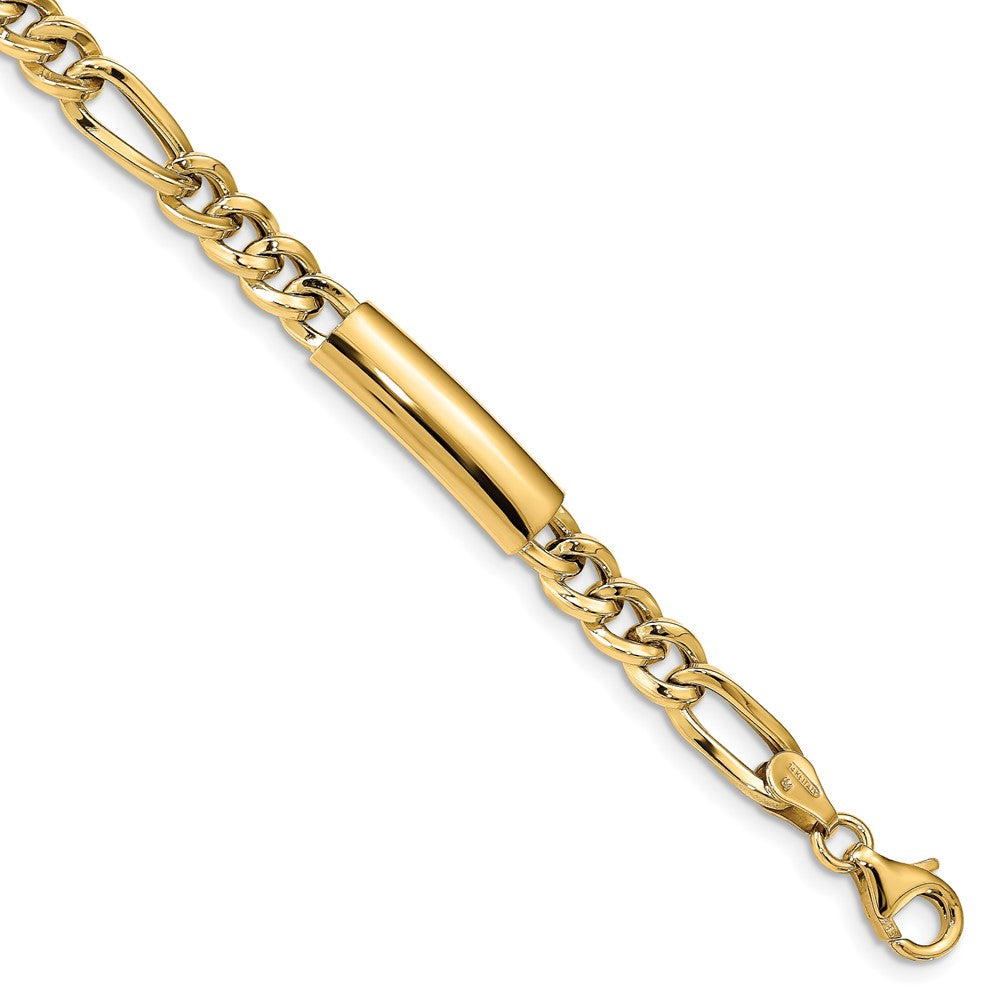 14K Men's Polished Fancy Link Bracelet
