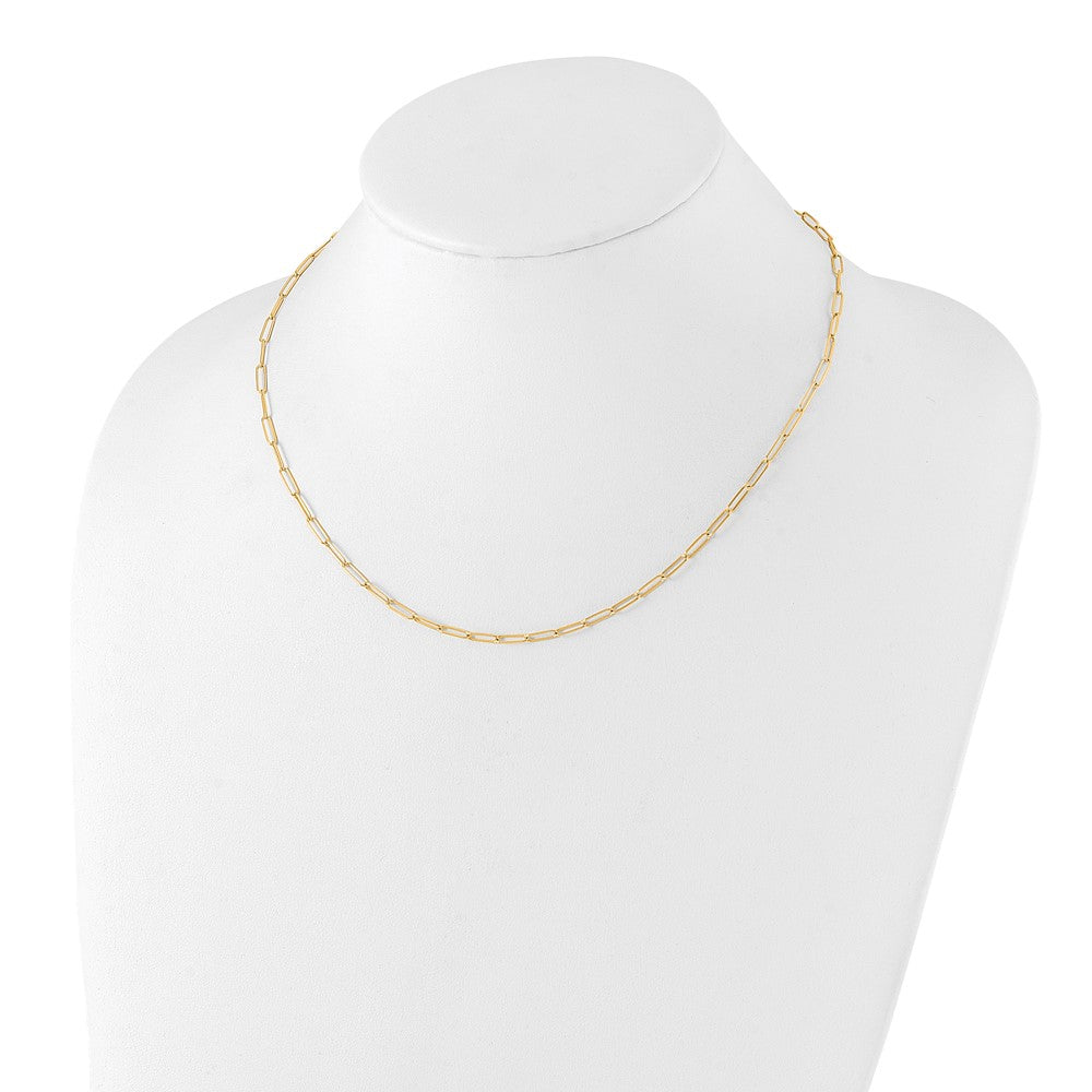 14K Polished Fancy Link Necklace