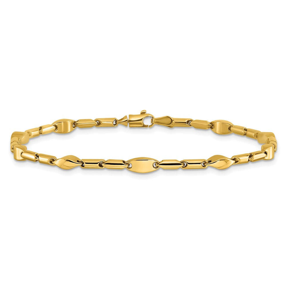 14K Polished Fancy Link Bracelet