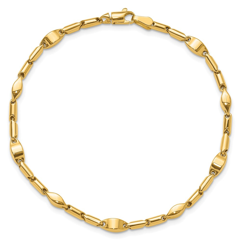 14K Polished Fancy Link Bracelet