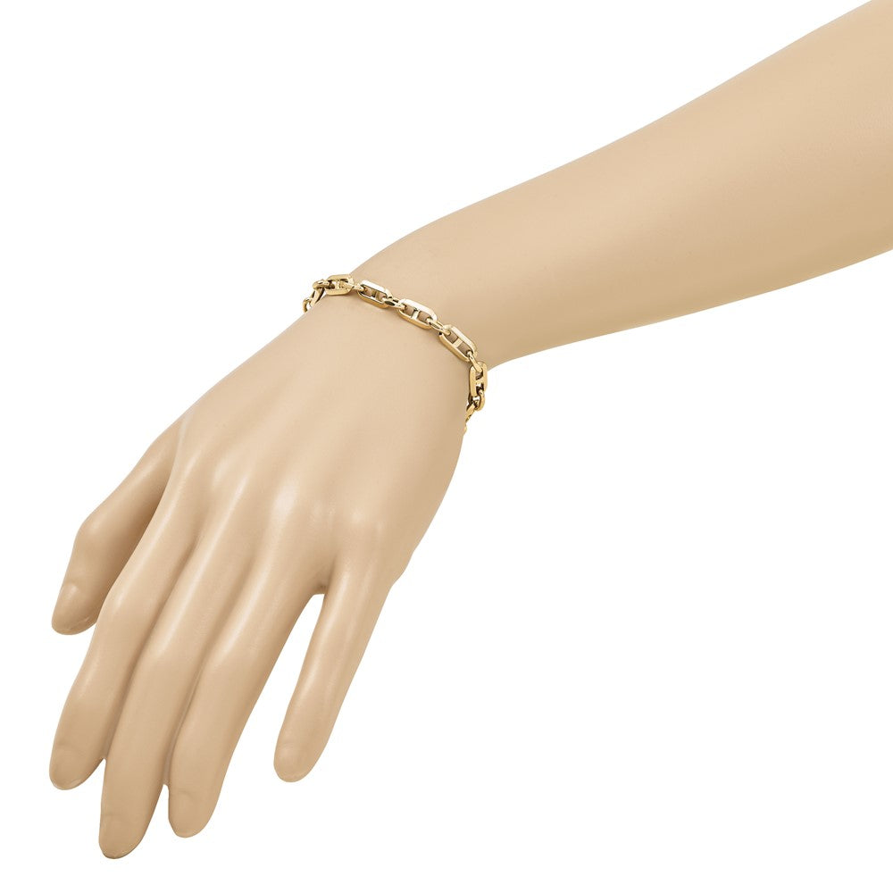 14K Polished Fancy Link Bracelet
