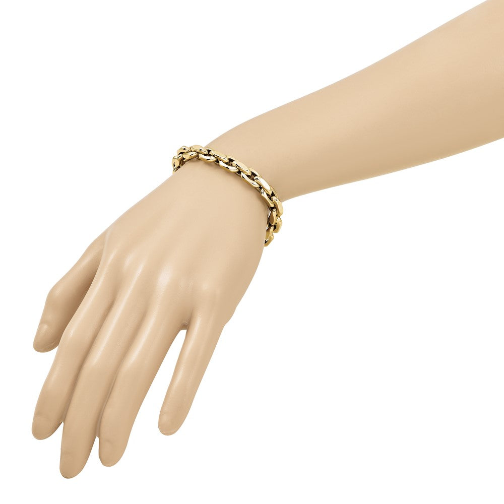 14K Polished Fancy Link Bracelet