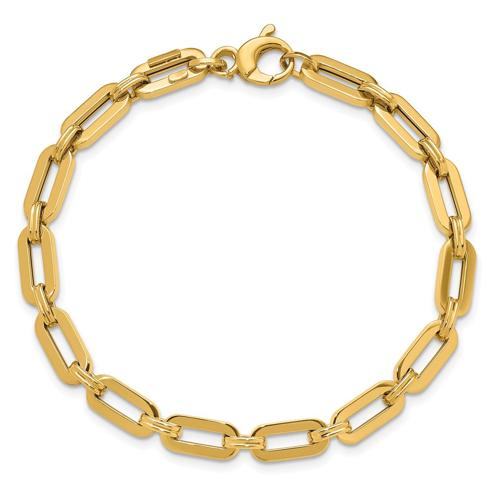 14K Polished Fancy Link Bracelet