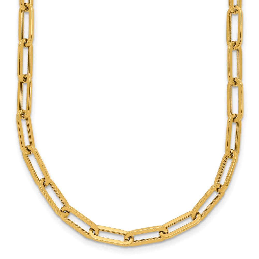 14K Polished Fancy Link Necklace