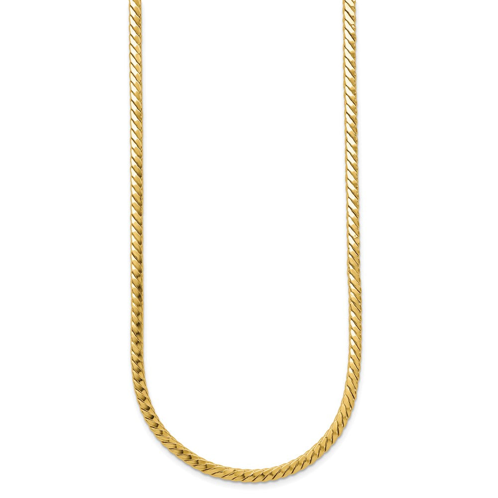 14K Polished Fancy Link Necklace