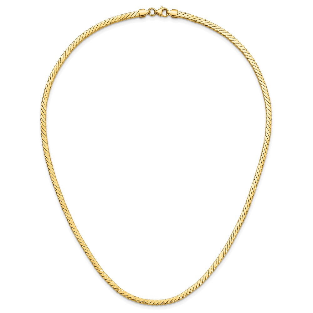 14K Polished Fancy Link Necklace