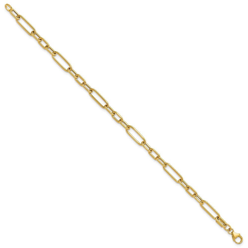14K Polished Fancy Link Bracelet