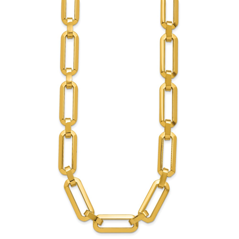 14K Polished Fancy Link Necklace