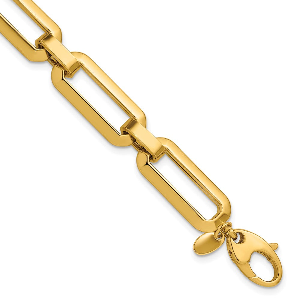 14K Polished Fancy Link Bracelet
