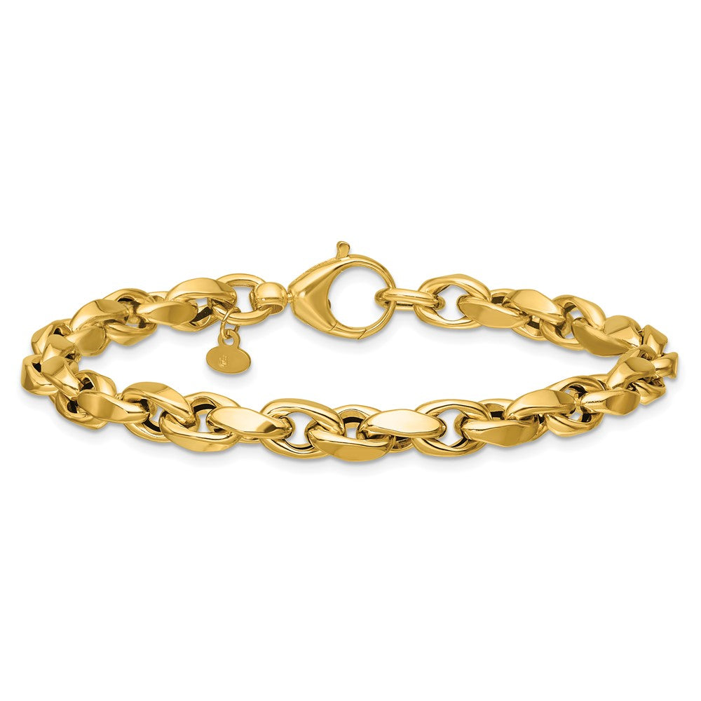 14K Polished Fancy Link Bracelet