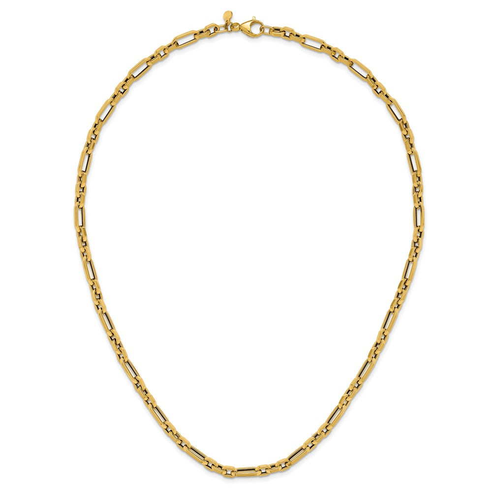 14K Polished Fancy Link Necklace